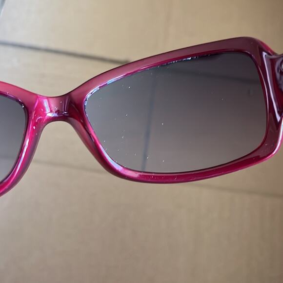 Foster Grant MaxBlock Rectangular Sunglasses Burgundy - Picture 6 of 8